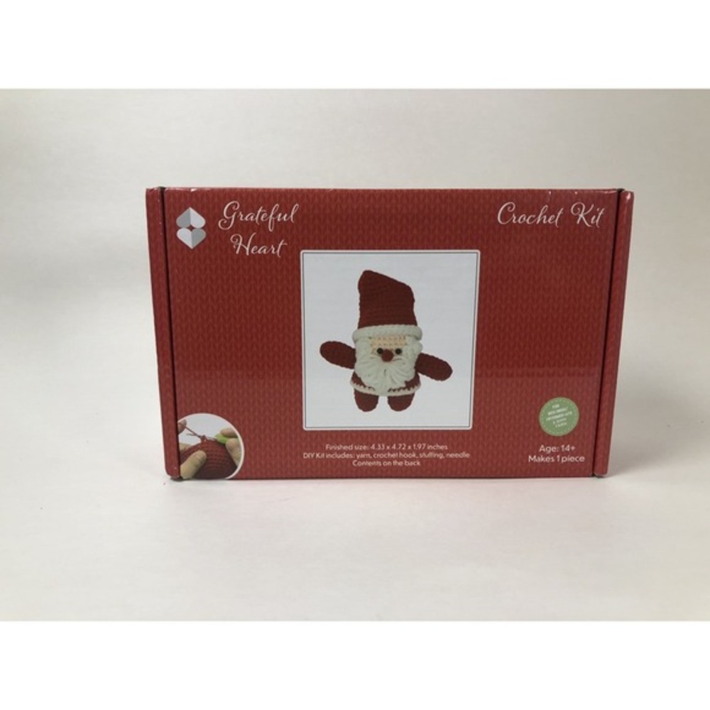 Beginner Crochet Kit Santa Amigurumi DIY Craft‎ Grateful Heart NEW